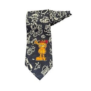 Balancine Hot Cakes Garfield Characters Odie Drawings Vintage Necktie